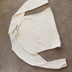 Sweater, long sleeve w/ cuffs, Cream, Liz Claiborne